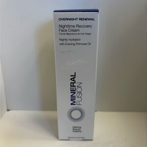 Mineral Fusion Nighttime Recovery Cream NWT